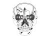Skull guitar skull music instruments