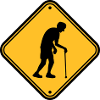 Attention retirement home sign