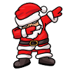 Dabbing Santa Santa Claus Dab Dance