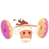 Strong Coffee - Lifting Donut Weights