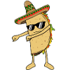 Flossing Taco flotte Dans Dans roliga Mexiko