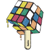 Rubik's Cube Ice Lolly