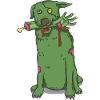 cute zombie dog