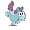 Einhorn im Handstand