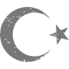 Turkish flag vintage style