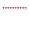 Ligne coeur petit ornement de tiret coeur