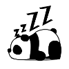 panda relax sleep lazy
