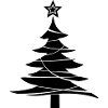 Christmas - Christmas tree tinsel star