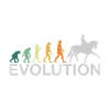Dressurreiten Pferde Evolution Geschenk Retro