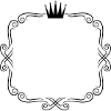rahmen ornamente krone