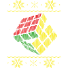 Rubik's Cube Ugly Christmas