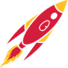 Clipart red rocket