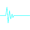 Heartbeat EKG water blue