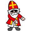 Sinterklaas Saint Nicolais Floss Dance Flossing