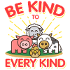 Be kind to every kind Vegan Veganer Veganismus