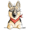 Lustiger Deutscher Schäferhund I Comic Geschenk