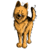 Lustiger Deutscher Schäferhund DSH Hund Comic