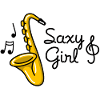 Saxy girl - Sexy Saxophone pun