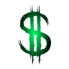 Signe dollar dollar argent symbole