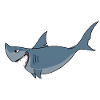 Shark shark ocean comic cartoon