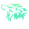 Loup vert vif