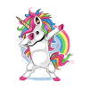 Einhorn Comic Dapping