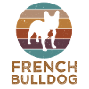 Retro french bulldog