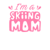 Skiing mom skier