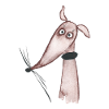 Greyhound red fawn