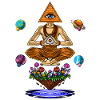 Psychedelic Illuminati Pyramid Mushrooms