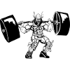 Wikinger Viking Bodybuilder Training Gym