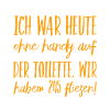 Langeweile auf der Toilette
