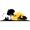 Fahrzeug - Schalbe Baum Sonne