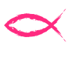 Fish Christianity symbol religion church pink