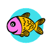 Bunter Comic Fisch