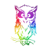 Süße Bunte Eule