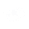 Funny cartoon cow with stains