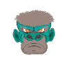 Angry gorilla
