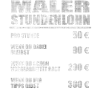 MALER STUNDENLOHN