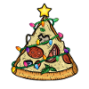 Pizza Christmas tree pyramid