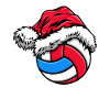 Volleyball Christmas hat