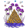 Psychedelic Egyptian Pyramid Psilocybin Mushrooms