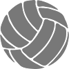 einfarbiger Volleyball