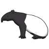 Tapir sitzt