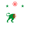 Algeria Lion Flags Design/ Gift