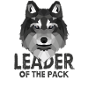 Leider van het Pack Alpha Wolf Wolfshund Low Poly