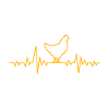 Chicken hen heartbeat