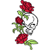 skull and roses es123