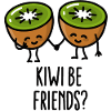 Kiwi be friends BFF Kawaii carina coppia amore