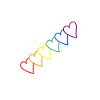 Flèche arc-en-ciel LGBT